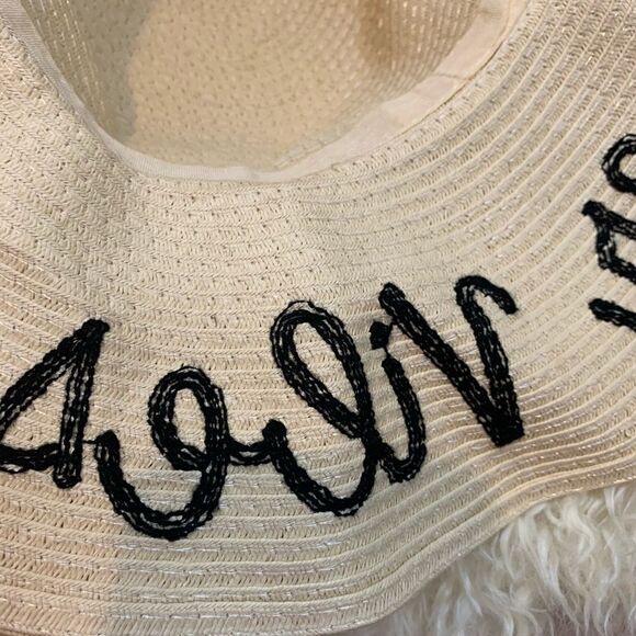 Summer vibes embroiders Floppy straw hat - Picture 4 of 4